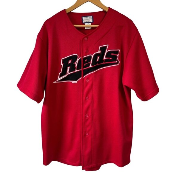 Vintage Cincinnati Reds Jersey Adult Size Medium MLB Stitched Embroidered Logo - Picture 2 of 11